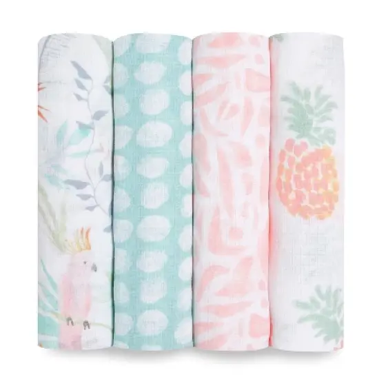 aden + anais essentials Muslin Swaddle Blankets - 4pk image {12}