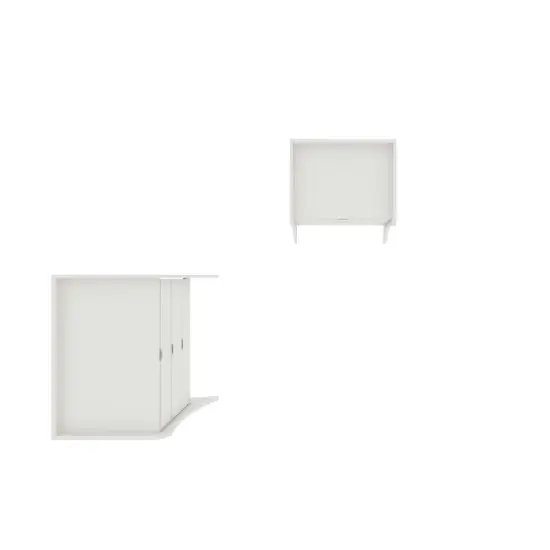 Manhattan Comfort 2pc Coney Dresser and Nightstand Bedroom Set image {9}