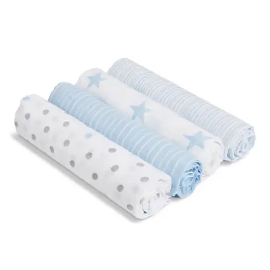 aden + anais essentials Muslin Swaddle Blankets - 4pk image {1}