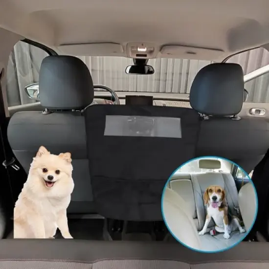 Unique Bargains Mesh Design Dog Car Net Barrier 1 Pc image {5}