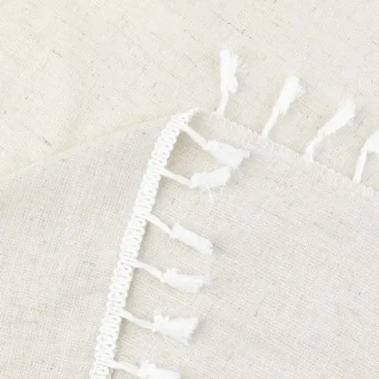 Unique Bargains Rustic Cotton Linen Waterproof Dinner Party Christmas Table Cover 1 Pc image {2}