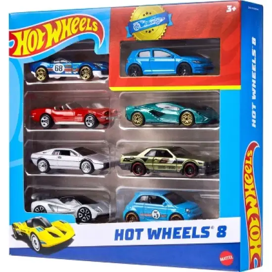 Hot Wheels Cars & Trucks Set with 1 Exclusive Car - 1:64 Scale - 8pk image {4}