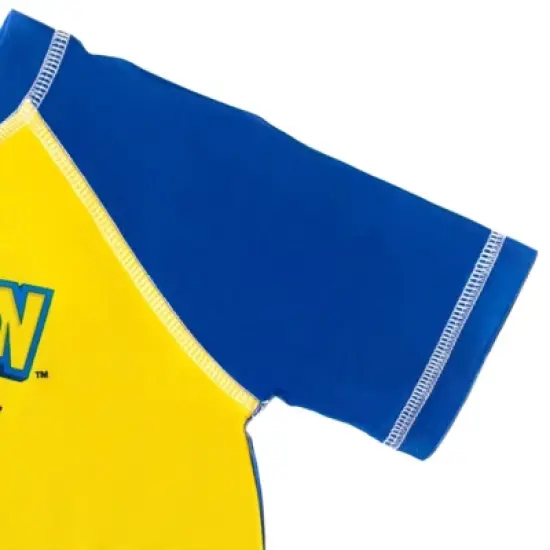 Pokemon Bulbasaur Charmander Squirtle Pikachu Pullover Rash Guard and Swim Trunks Outfit Set Toddler to Big Kid image {4}