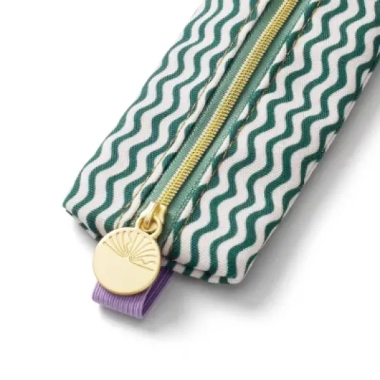 PAPIER Elastic fabric Pencil pouch 7.9"x2" Zig Zag image {2}
