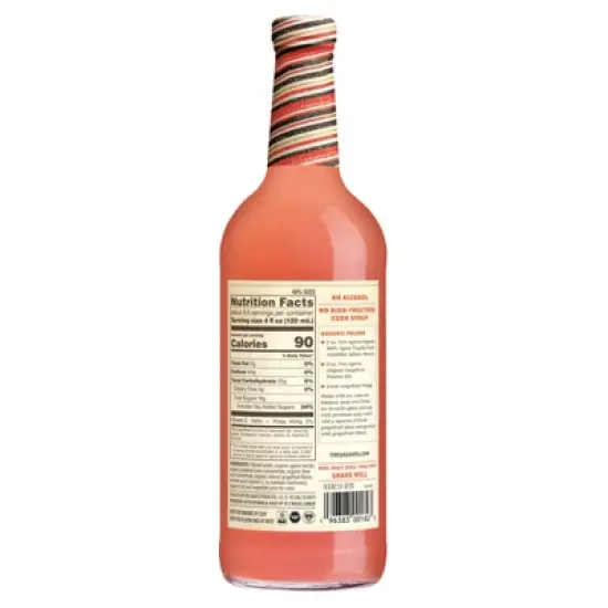 Tres Agaves Organic Grapefruit Paloma Margarita Mix - 1.0L Bottle image {5}