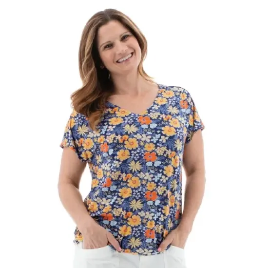 Aventura Clothing Women's Florine Short Sleeve V-Neck T-Shirt image {2}