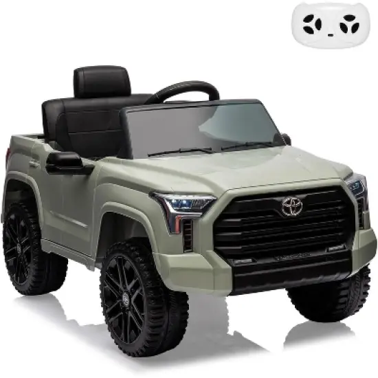 12V Licensed Toyota Tundra Kids Electric Truck, Battery-Powered Off-Road Ride-On Car with Remote Control, 3 Speeds, LED Lights, MP3, Ages 3-6 image {8}