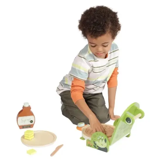 Manhattan Toy Ribbit Waffle Maker Toddler & Kids Pretend Play Cooking Toy Set image {7}