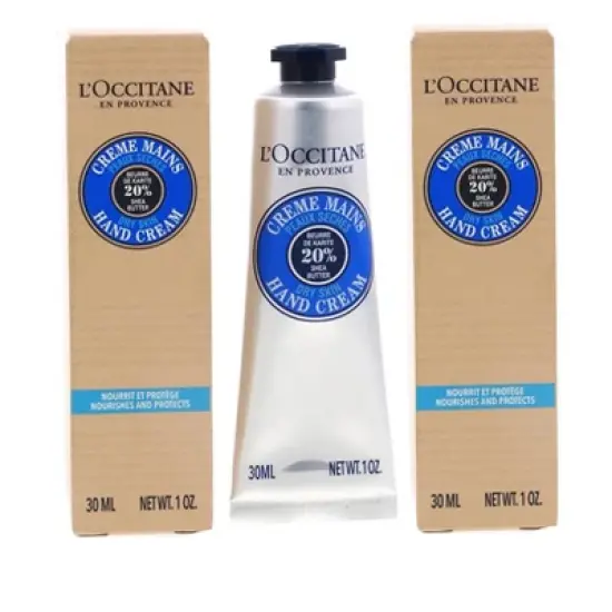 L'Occitane Shea Butter Hand Cream, Deep Moisture, Rich Shea Infusion, Soothing & Softening Pack of 3, 1 oz image {2}