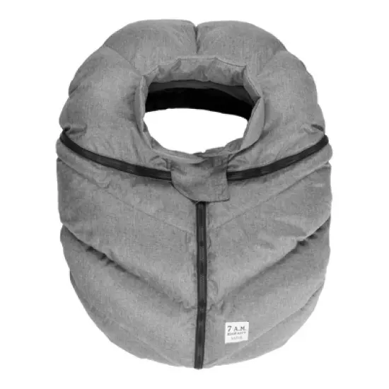 7AM Enfant Car Seat Cocoon Cover - Heather Gray image {3}