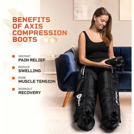 LifePro Sequential Compression Massage Boots for Athletes - Leg Recovery System for Foot and Calf Massager - Pain Relief and Soreness Recovery image {2}