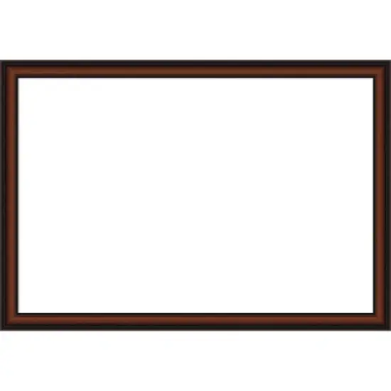 Amanti Art Cyprus Walnut Narrow Framed Dry Erase Magnetic Board image {17}