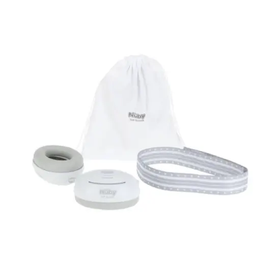 Nuby Baby Earmuffs with Travel Bag - White image {1}