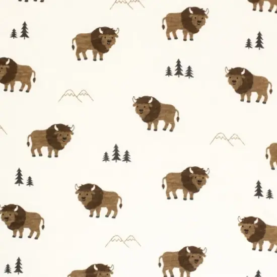 Hudson Baby Infant Boy Changing Pad Cover, Wild Buffalo, One Size image {1}