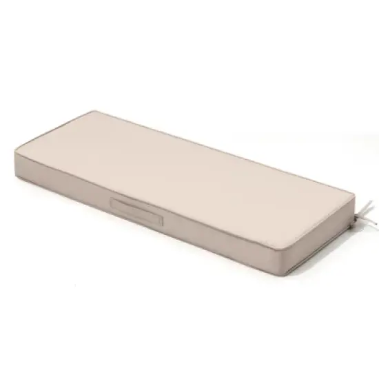 Pellebant Patio Bench Cushion with Ties Water Resistant Fabric Durable Thicken Memory Foam for Loveseat Couch Porch Swing image {8}