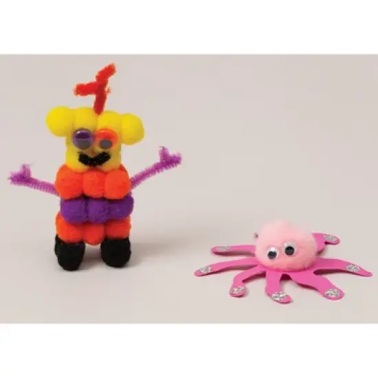 Creativity Street&reg; Pom Pons, Bright Hues, Assorted Sizes, 100 Pieces image {3}