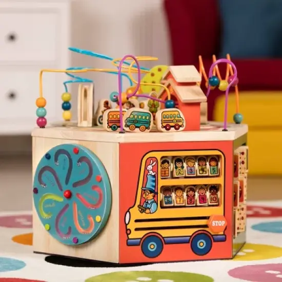 B. toys Wooden Activity Cube - Youniversity image {3}