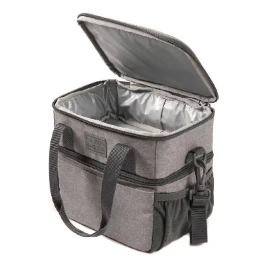 Fulton Bag Co. Jumbo Dual Compartment Lunch Box - Griffin Gray image {4}