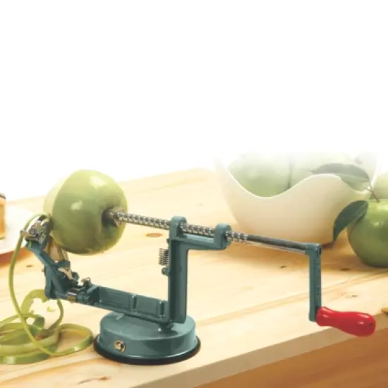 Norpro Apple-Master Parer, Slicer & Corer With Vacuum Base and Clamp for Rough Surfaces, Gray image {2}