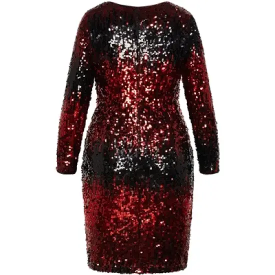 Women's Plus Size Irresistible Dress - Ruby | CITY CHIC image {4}