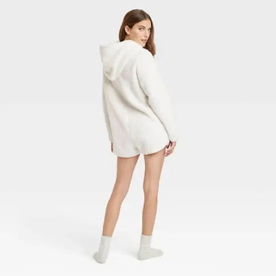 Women's Cozy Pajama Romper - Colsie&trade; White image {2}