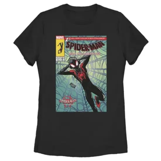 Women's Marvel Spider-Man: Into the Spider-Verse Comic Cover T-Shirt image {2}