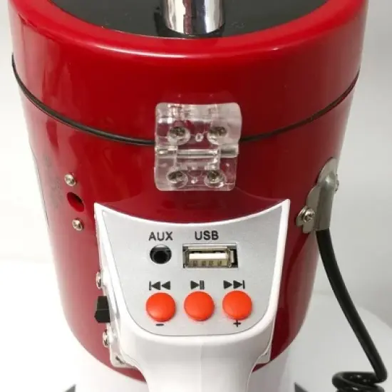 Megaphone with Talk & Siren Modes for Events + USB/MP3 Reader, Aux Input, 50W Power image {3}