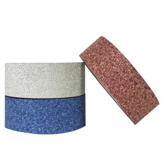 Wrapables Red White and Glitter Washi Masking Tape (Set of 3) image {2}