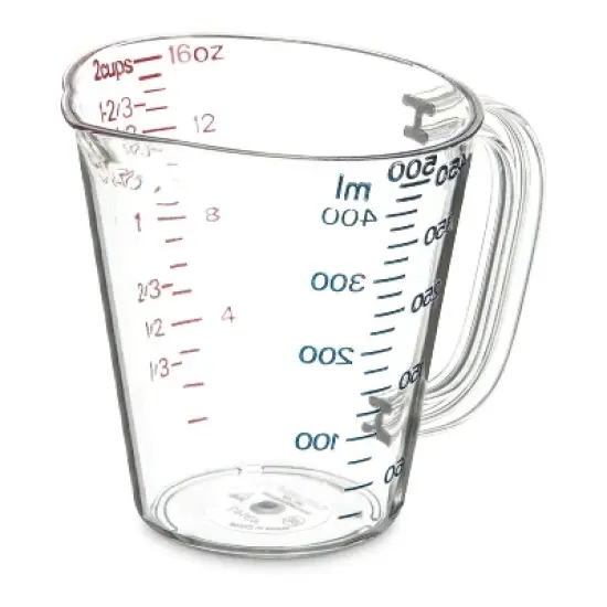 Carlisle Commercial Measuring Cup - Clear - 1 pt image {1}