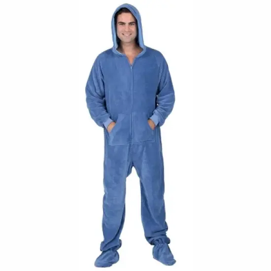 Footed Pajamas - Under The Sea Adult Hoodie Chenille Onesie image {1}