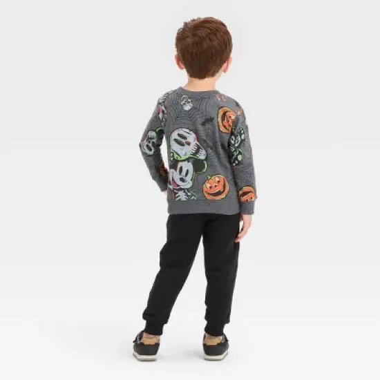 Toddler Boys' Mickey Mouse & Friends Halloween Top and Bottom Set - Gray image {1}