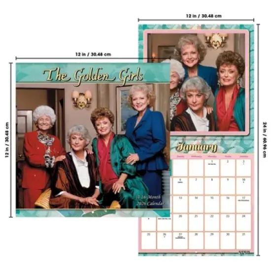 Trends International 2026 Golden Girls 12"x12" Wall Calendar image {6}