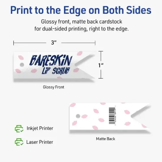 Avery Banner Rectangle Flag Tags, 1" x 3", Glossy White, 400 Total image {5}