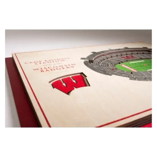 NCAA Wisconsin Badgers 5-Layer StadiumViews 3D Wall Art image {2}