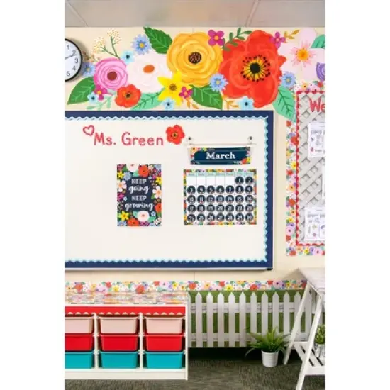 Teacher Created Resources&reg; Wildflowers Calendar Chart, 17" x 22", Pack of 6 image {1}