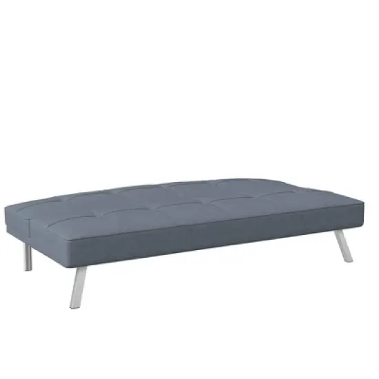 Colette Convertible Futon Sofa Bed Light Gray - Serta image {4}
