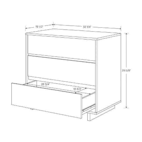 Modern 32" Wide 3 Drawer Dresser - Room Essentials&trade; image {7}