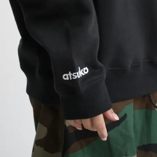 Tokyo Ghoul Ken Kaneki Kanji Crew Neck Long Sleeve Black And Athletic Heather Men's Sweatshirt image {3}