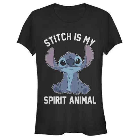 Junior's Lilo & Stitch My Spirit Animal Is Stich T-Shirt image {3}