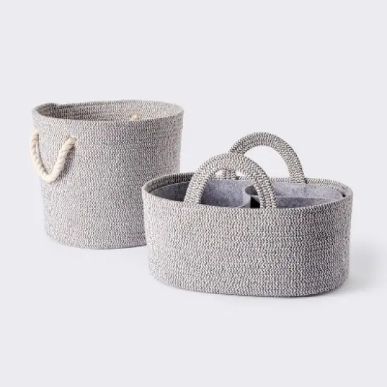 Coiled Rope Diaper Caddy with Dividers - Cloud Island&trade; image {4}