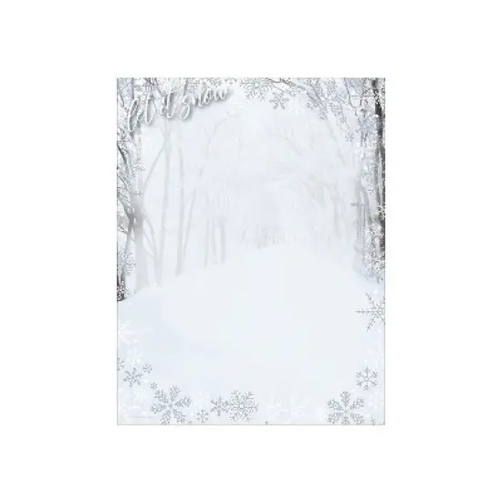 Great Papers! First Snowfall Holiday Letterhead Multicolor 80/Pack (2020121) image {1}