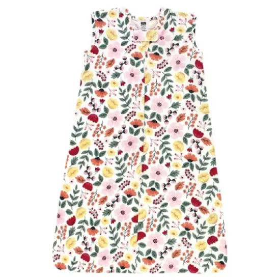 Hudson Baby Infant Girl Cotton Sleeveless Wearable Sleeping Bag, Sack, Blanket, Fall Botanical image {2}