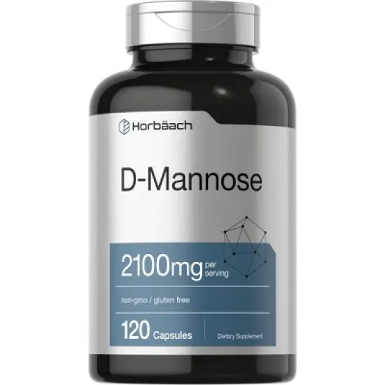 Horbaach D Mannose 2100mg | 120 Capsules image {3}