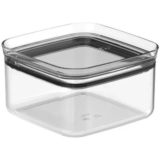 OU Airtight Food Storage Container 4.2 Cup, BPA Free, Clear Plastic Food Storage Container with Leak Proof Lid, Stackable Kitchen Organizer image {10}
