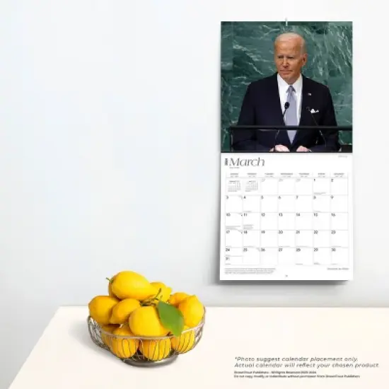 Browntrout 2024 Wall Calendar 12"x12" President Joe Biden image {3}