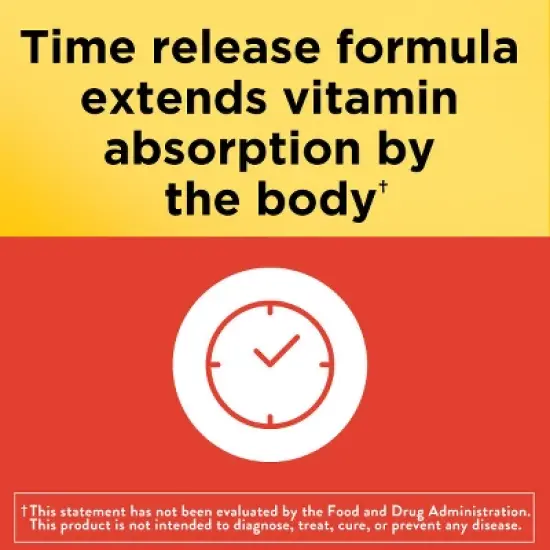 Nature Made Vitamin C 1000 mg with Rose Hips, Dietary Supplement for Immune Support, 60 Time Release Tablets, 60 Day Supply image {2}