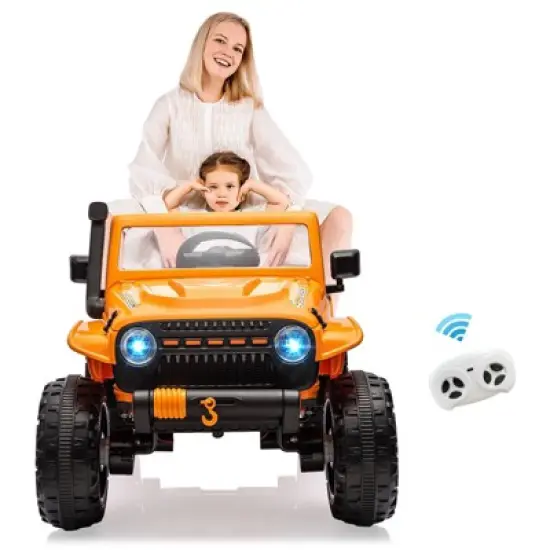 Acekool 24V Ride-On Truck Car with Remote Control, 4x60W Motors, 4-Wheel Suspension, LED Lights, Music, Safety Belt, 3 Speeds image {11}