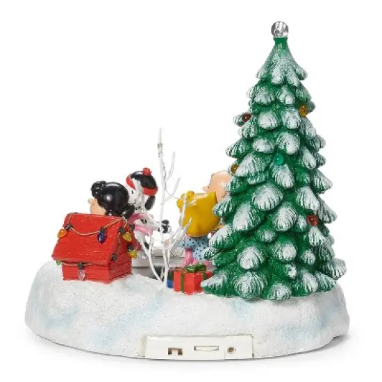 Peanuts Skatepond Musical LED Christmas Decorative Figurine image {3}