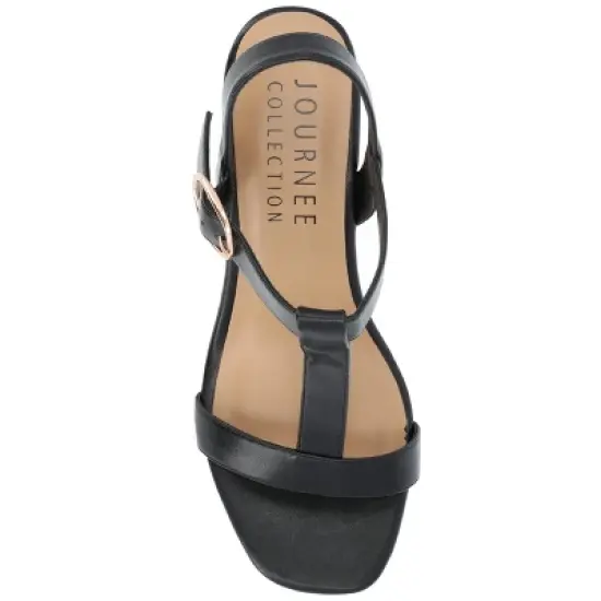 Journee Collection Womens Matildaa Tru Comfort Foam Buckle Platform Wedge Sandals image {3}