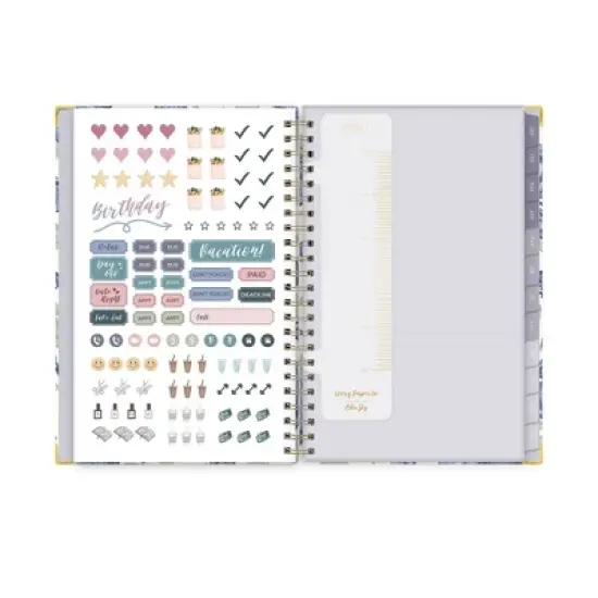Ivory Paper Co 2024 Planner 8"x5" Weekly/Monthly Wirebound Mariposas image {7}